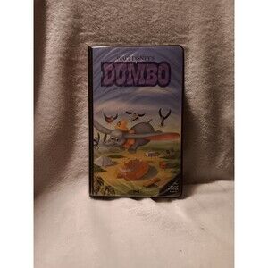Disney Black Diomand Classics Dumbo Black/Pink Clamshell Vhs Movie